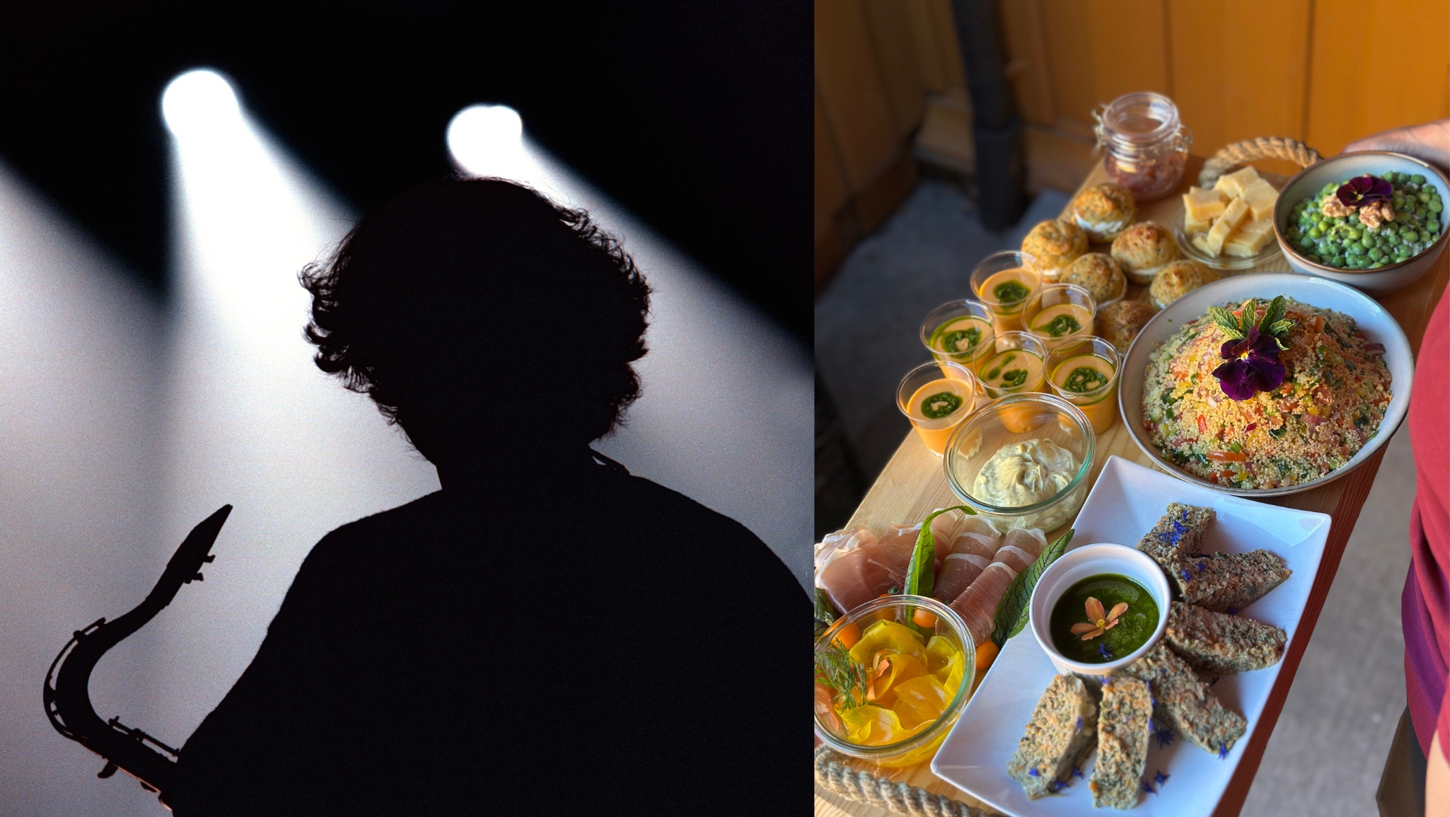 Jazz player and food