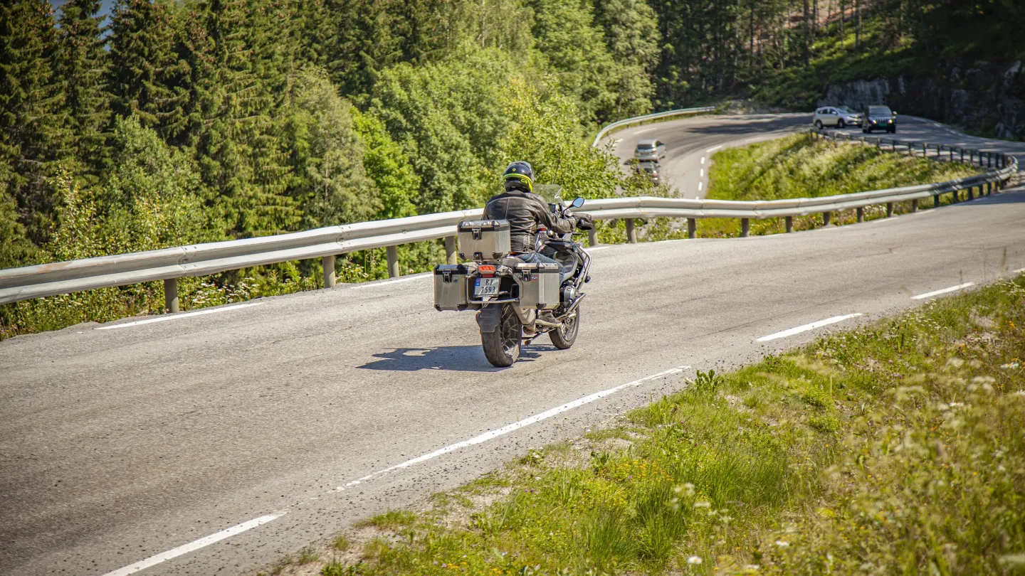 Motorcycle on a road