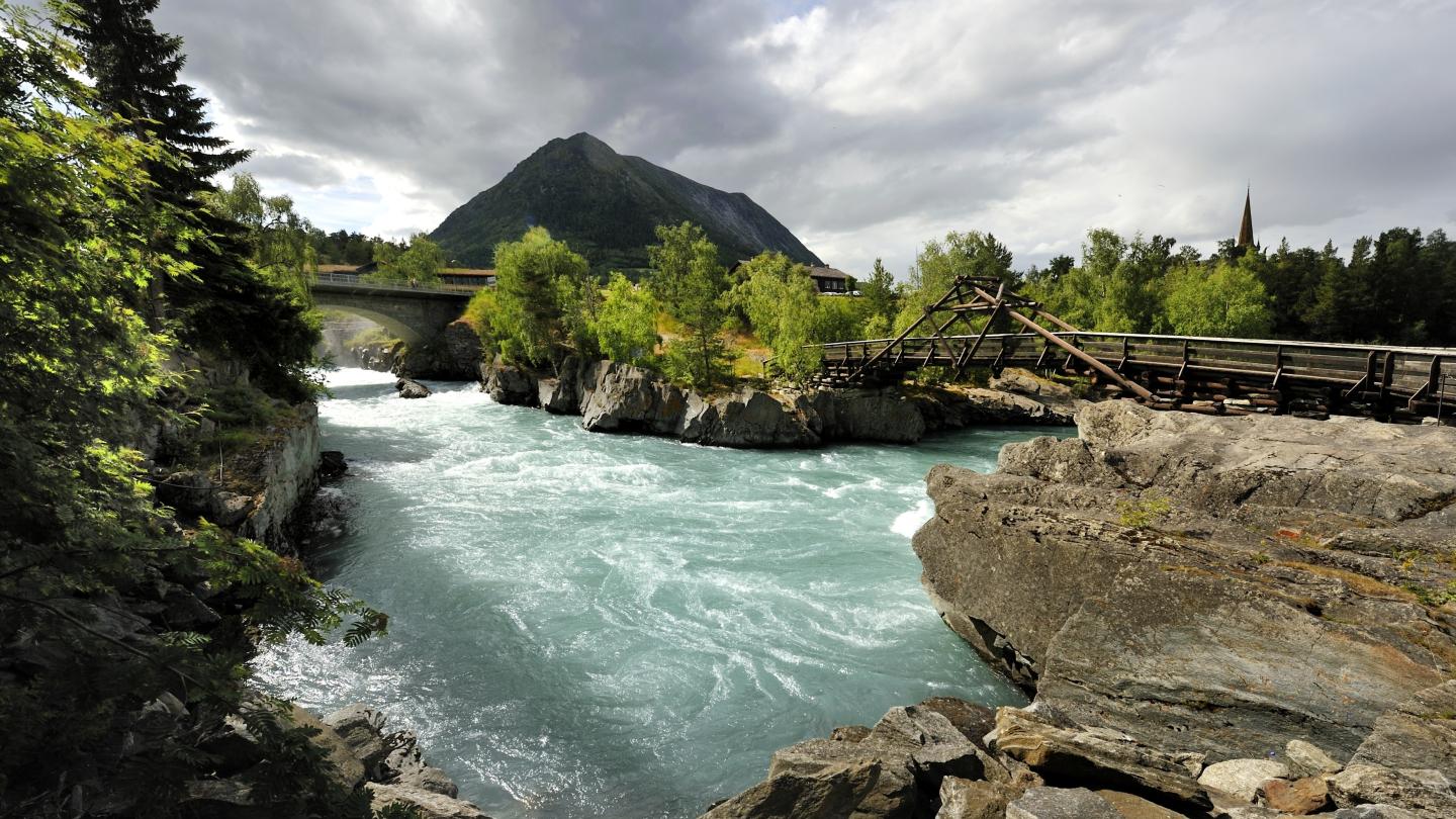 A roaring river in Jotunheimen