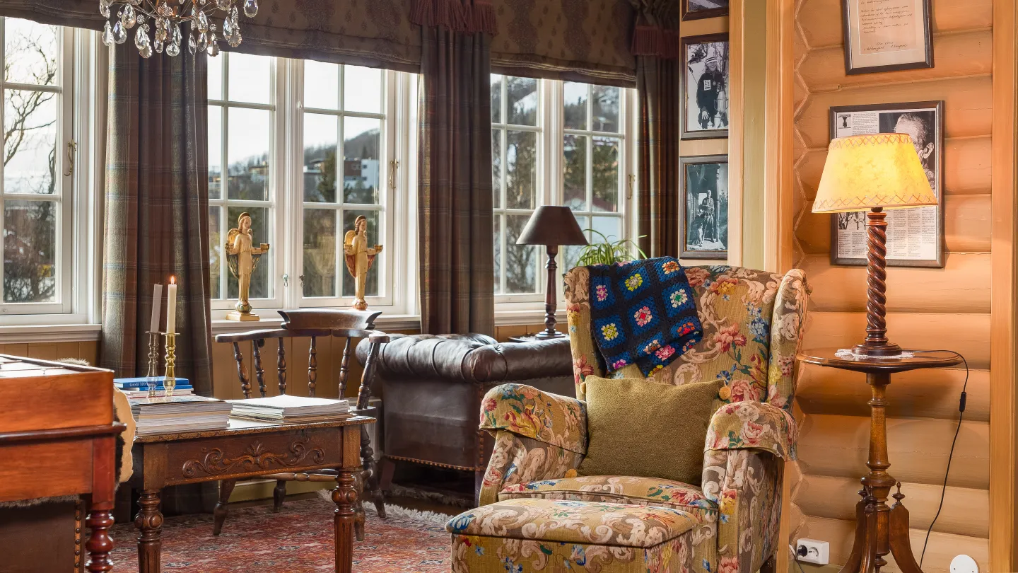 One of the common rooms at Geilo Mountain Lodge