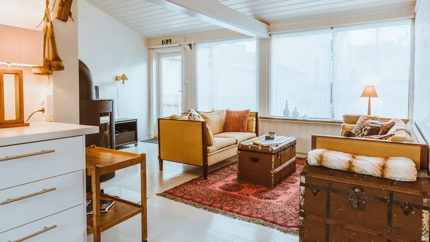 A common room at Det Lille Hotel in Risør