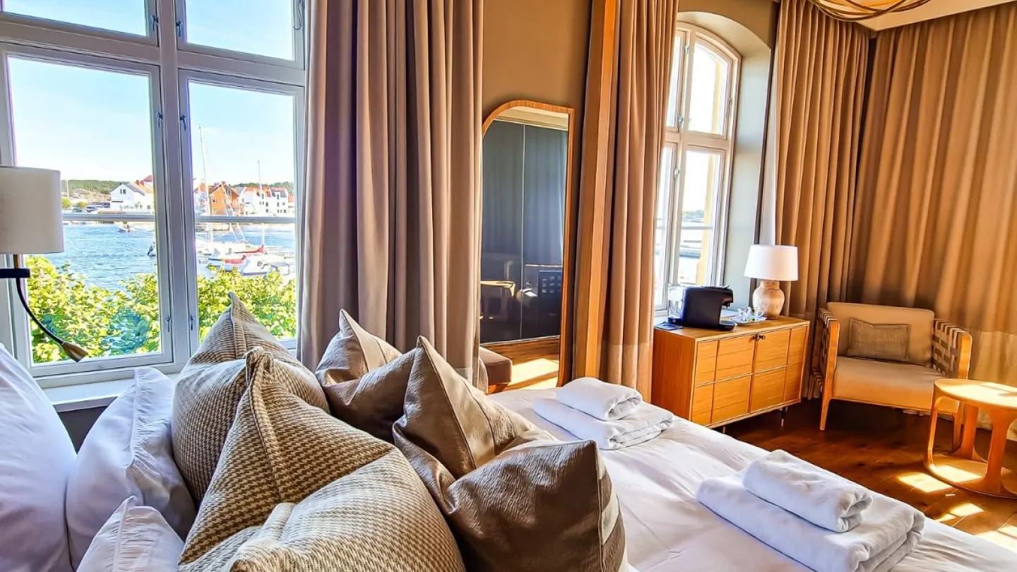 One of the rooms at Det Lille Hotel in Risør
