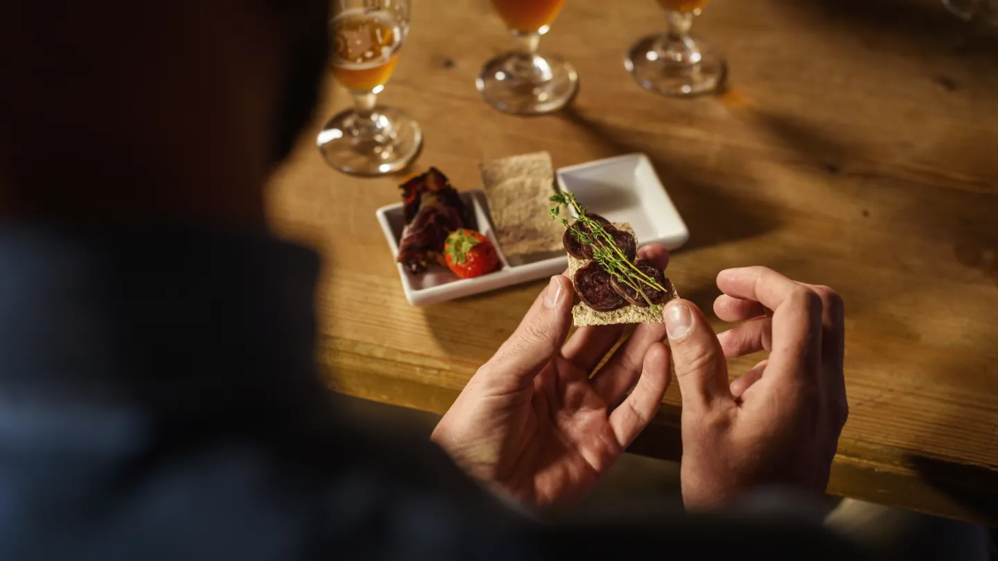 A small dish served on a table