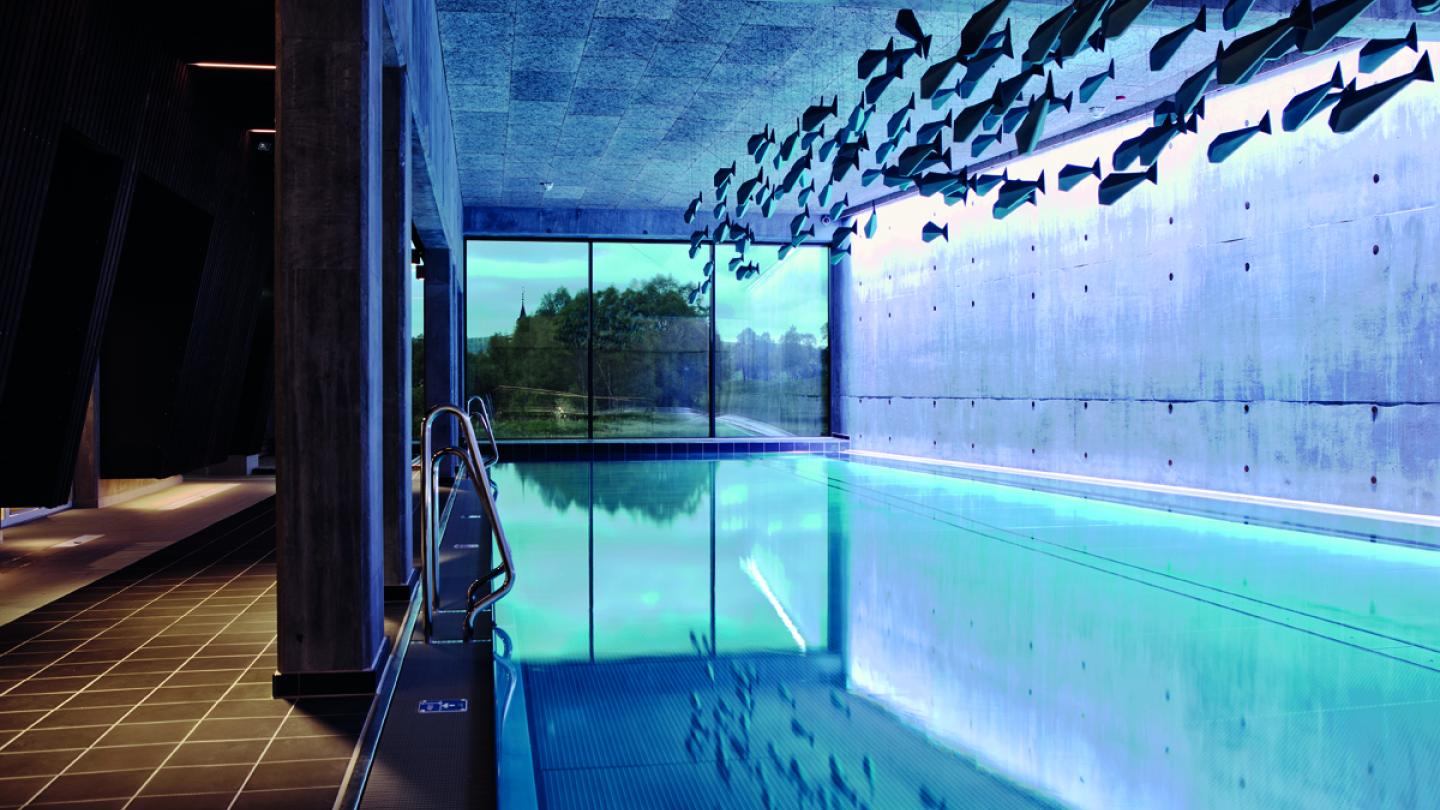 The pool at Røros Hotell