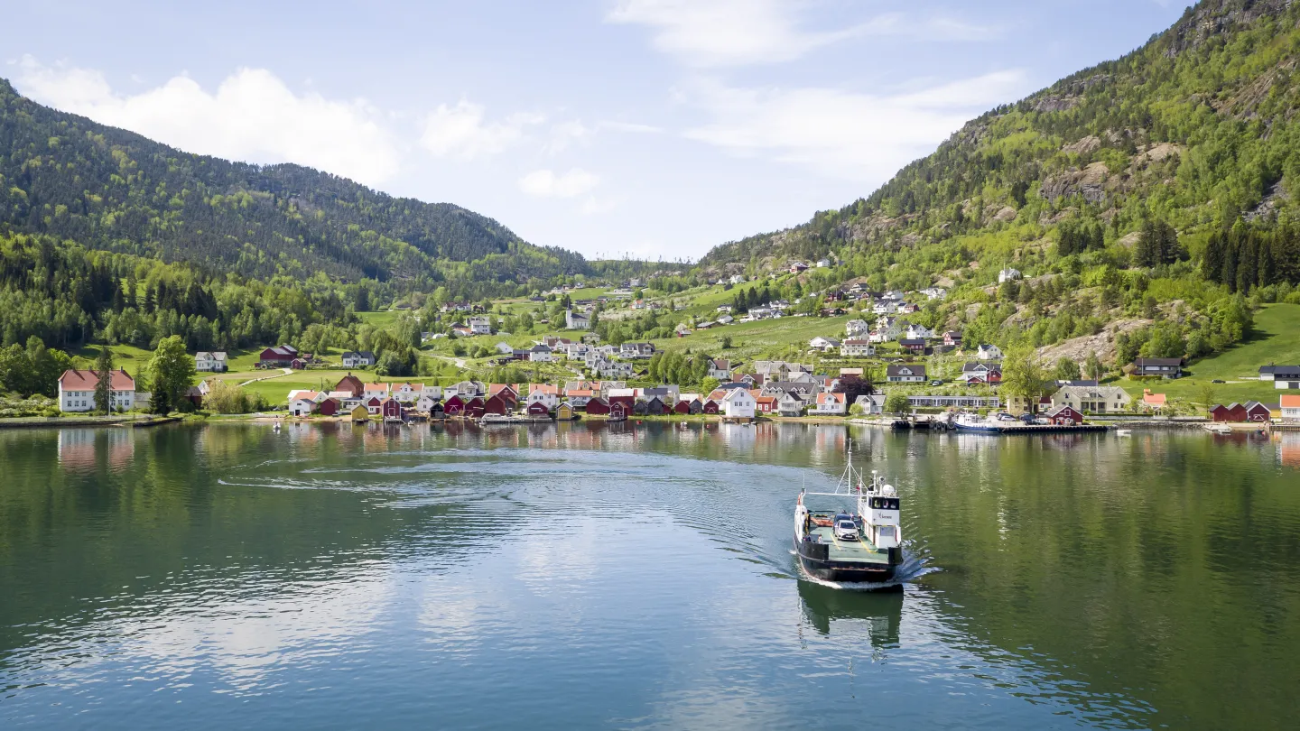Solvorn and the ferry